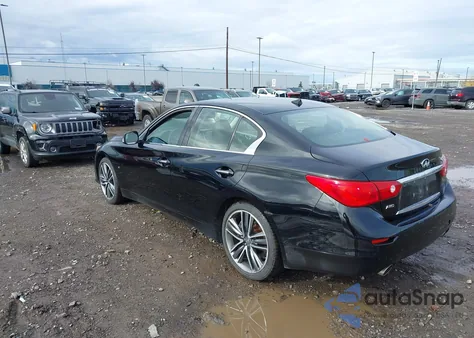 2015 Infiniti Q50 Sport z USA, uszkodzony, nr VIN JN1BV7AR9FM418464
